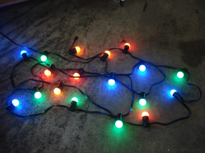 Prikkabel 25 meter gekleurd LED